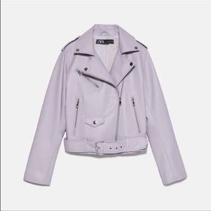 ZARA FAUX LEATHER BIKER JACKET